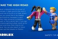 Safety Tip #3 – Take The High Road - Roblox Blog Safety Tip #3 – Take The High Road - Roblox Blog
